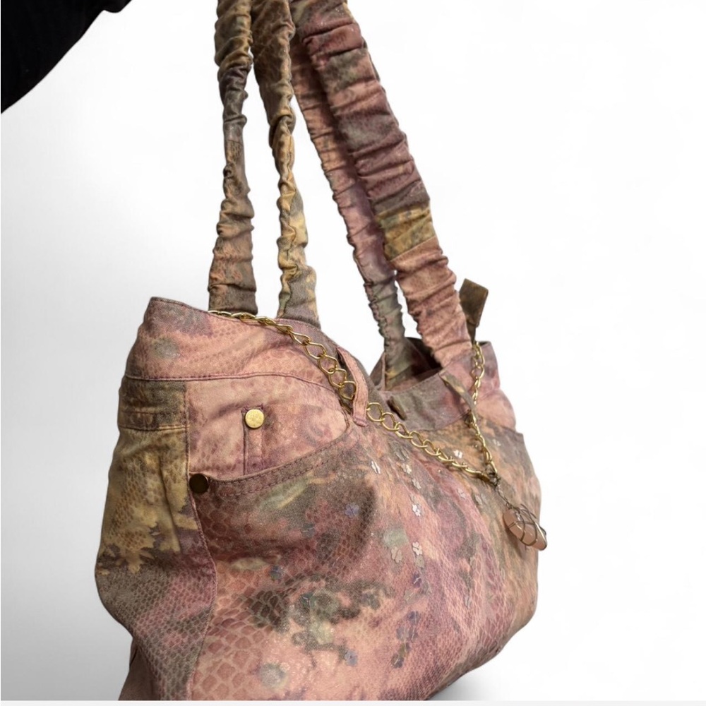 Elegant Pink and Brown Women's Bag - Picture 6 of 6